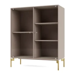 Hot Montana Ripple II display cabinet 69.6x82.2x30 cm, Mushroom-legs brass Beige