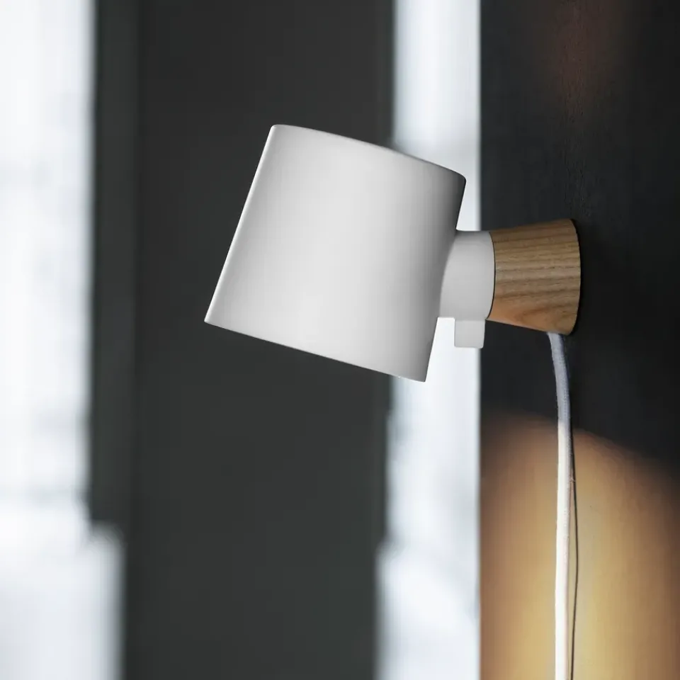 Bedside Lamps|Wall Lights^Normann Copenhagen Rise wall lamp, White
