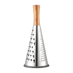 Graters^Dorre Rita grater 27 cm, Stainless-steel-Acacia Silver-colouredBeige