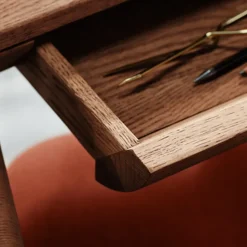 Desks^Warm Nordic Rúna desk, Smoked oak Beige