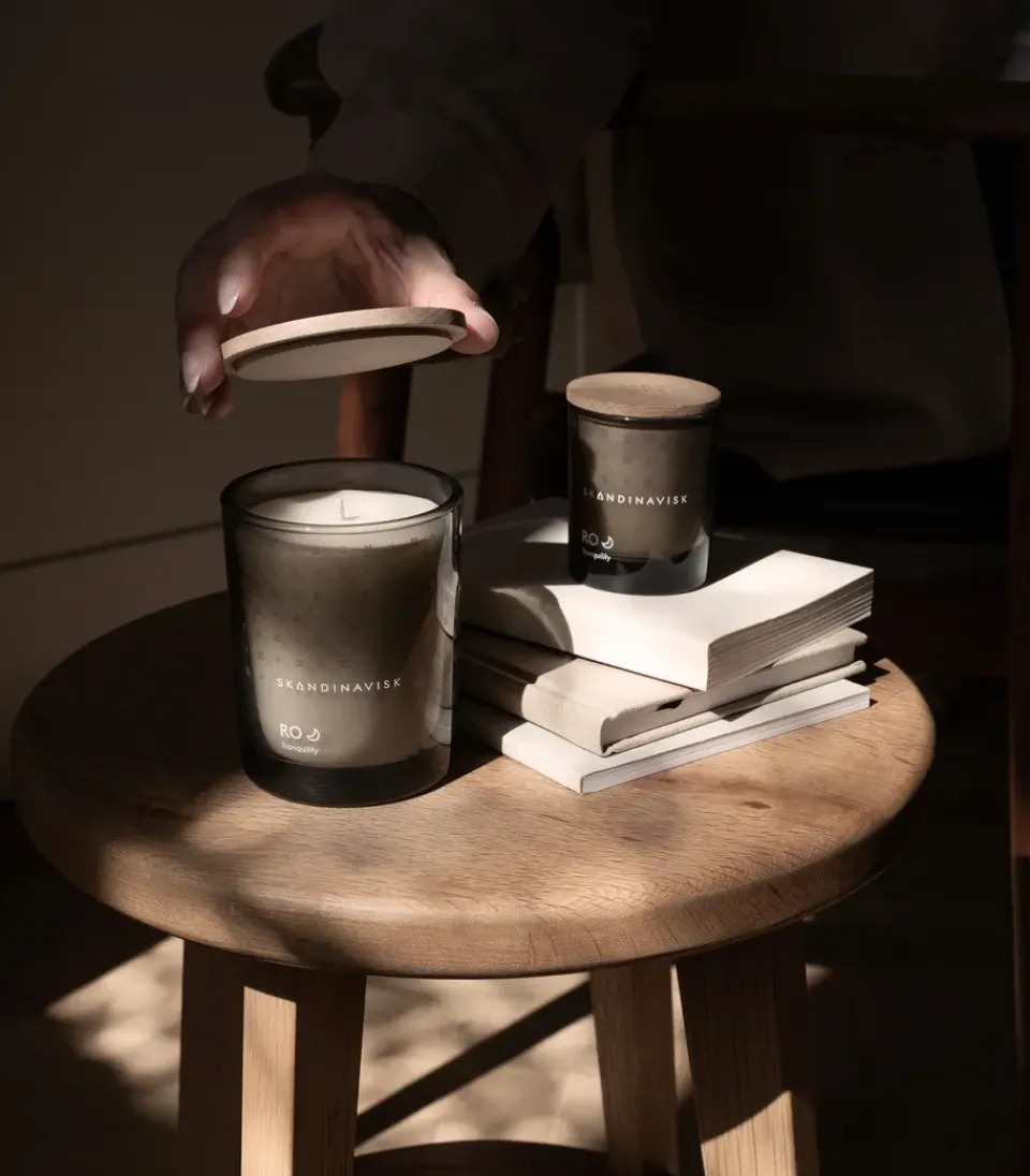 Scented Candles & Diffusers^Skandinavisk Ro scented candle with lid, 200 g Beige