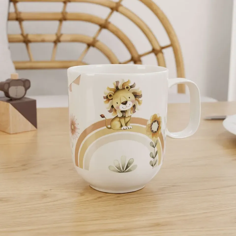 Children's Mugs^Villeroy & Boch Roar like a lion children's mug L 28 cl, Multi Red