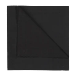 Linen & Cotton Napkins^Linum Robert napkins 4-pack, Black