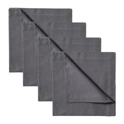 New Linum Robert napkins 4-pack, Granite Grey