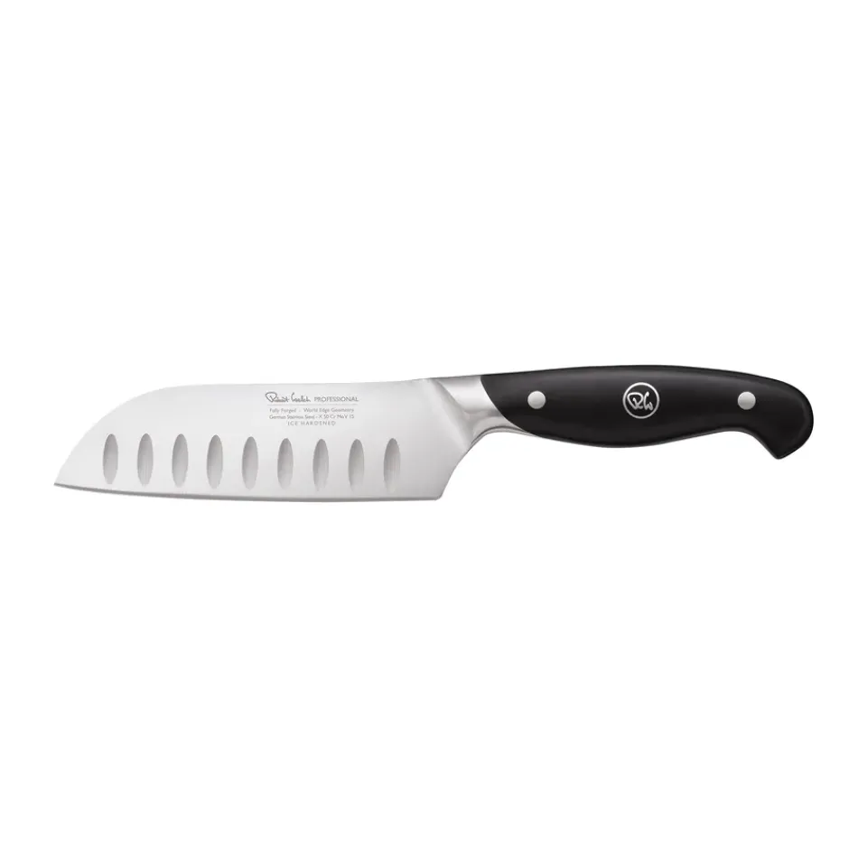 Sale Robert Welch Professional Santoku Knife 14 cm, Stainless steel Silver-colouredBlack