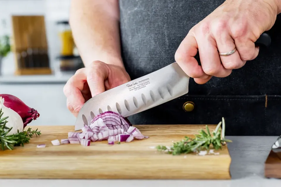 Santoku Knives^Robert Welch Professional Santoku Knife 17 cm, Stainless steel Silver-colouredBlack