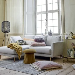 Sitting Poufs^Bloomingville Roberta pouf, Brown