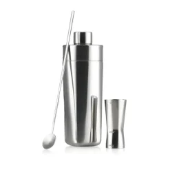Cocktail Shakers|Wine & Barware^Zone Denmark Rocks bar set 3 pieces, Metal Silver-coloured