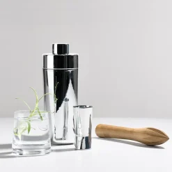 Hot Zone Denmark Rocks jigger 2.5/5 cl, smooth Silver-coloured