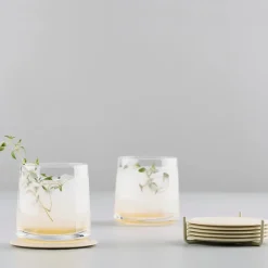 Best Zone Denmark Rocks lowball glass 2-pack, 22 cl Transparent