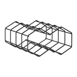 Discount Zone Denmark Rocks wine rack 19,5 cm, Black
