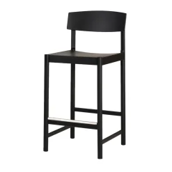 New Mavis Rod barstool 65 cm, stained ash Black