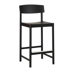 New Mavis Rod barstool 65 cm, stained ash Black