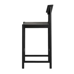New Mavis Rod barstool 65 cm, stained ash Black