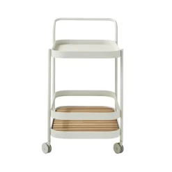 Best Cane-line Roll serving trolley, , incl. teak tabletop White