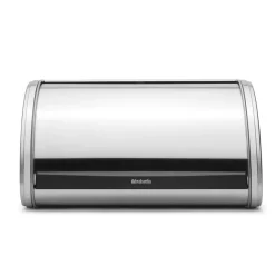 Outlet Brabantia Roll Top bread bin small, matte steel Silver-coloured