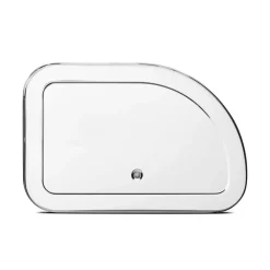 Discount Brabantia Roll Top bread bin small, brilliant steel Silver-coloured