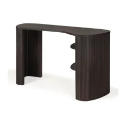 Desks^Ethnicraft Roller Max desk, Dark mahogany Brown