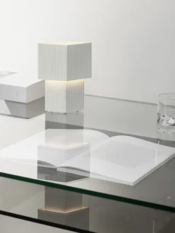Portable Lighting^Pholc Romb Mini portable table lamp 19 cm, Cotton White