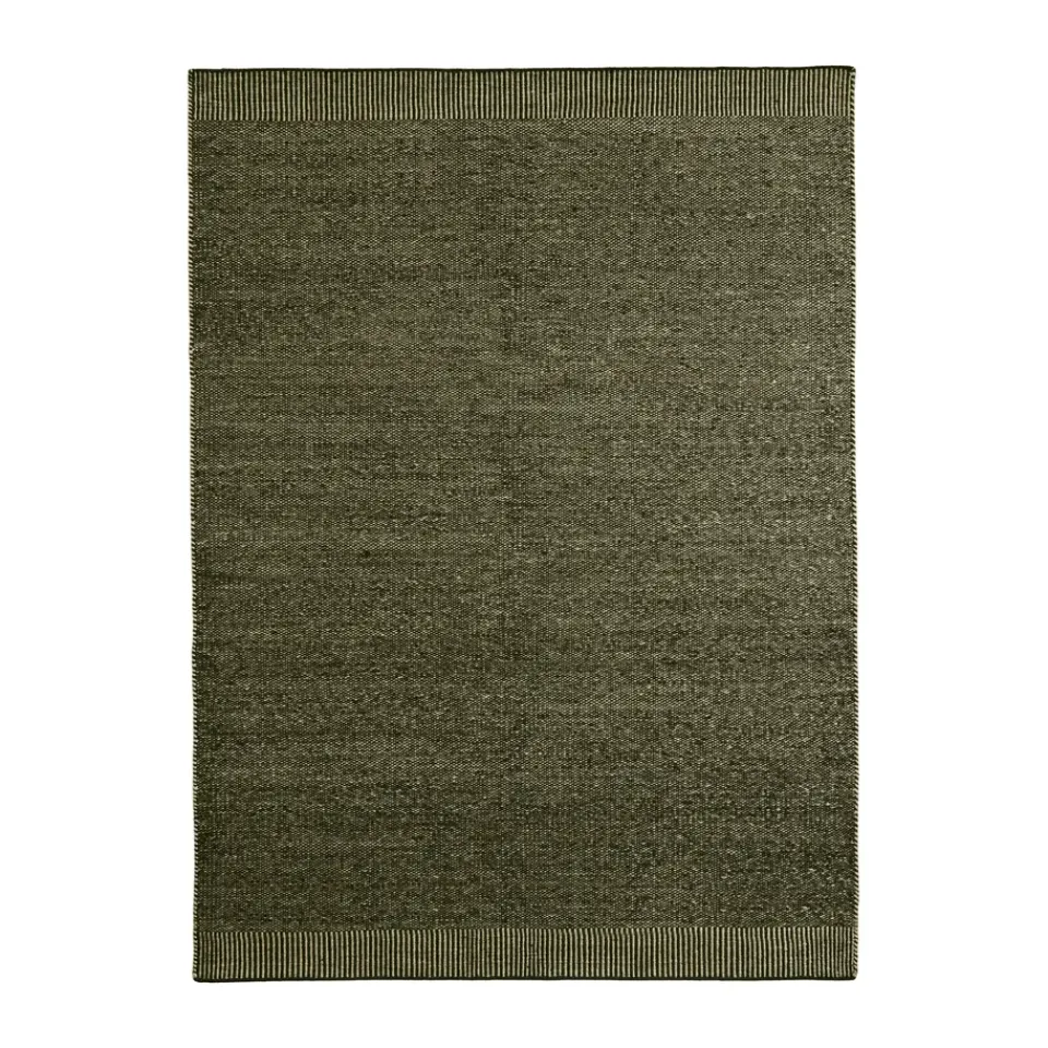 Jute & Natural Fibre Rugs^Woud Rombo rug moss , 170x240 cm Green
