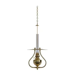 Karlskrona Lampfabrik Ronneby ceiling lamp 58 cm, Brass Gold-coloured