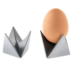 Alessi Roost egg cup, aluminium Silver-coloured
