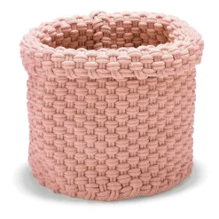 Storage Baskets^Etol Design Rope storage box large, Dusty Pink