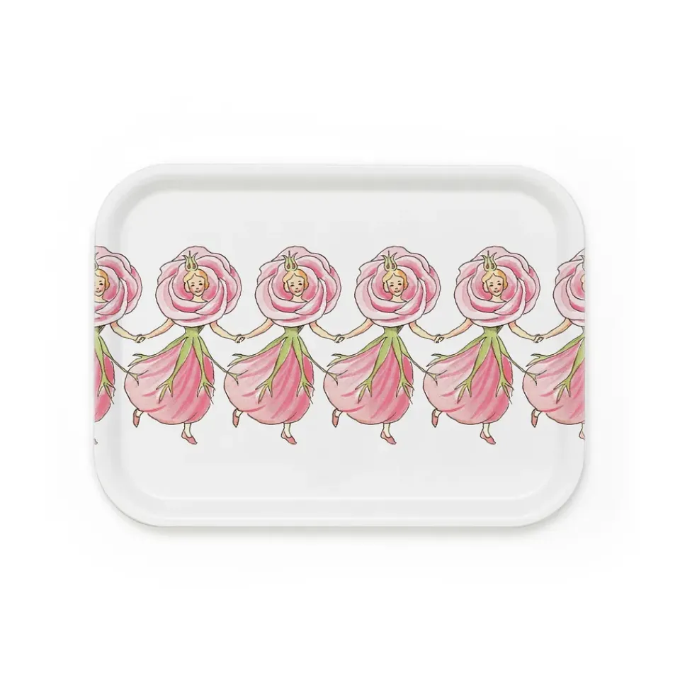Trays^Design House Stockholm Rose tray, 20x27 cm White