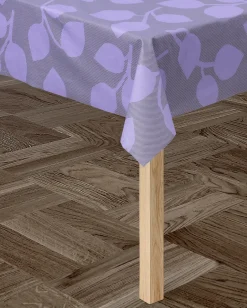 Fabric By The Metre|Oilcloths^Rosendahl outdoor nature oilcloth, Green-lavender GreenPurple