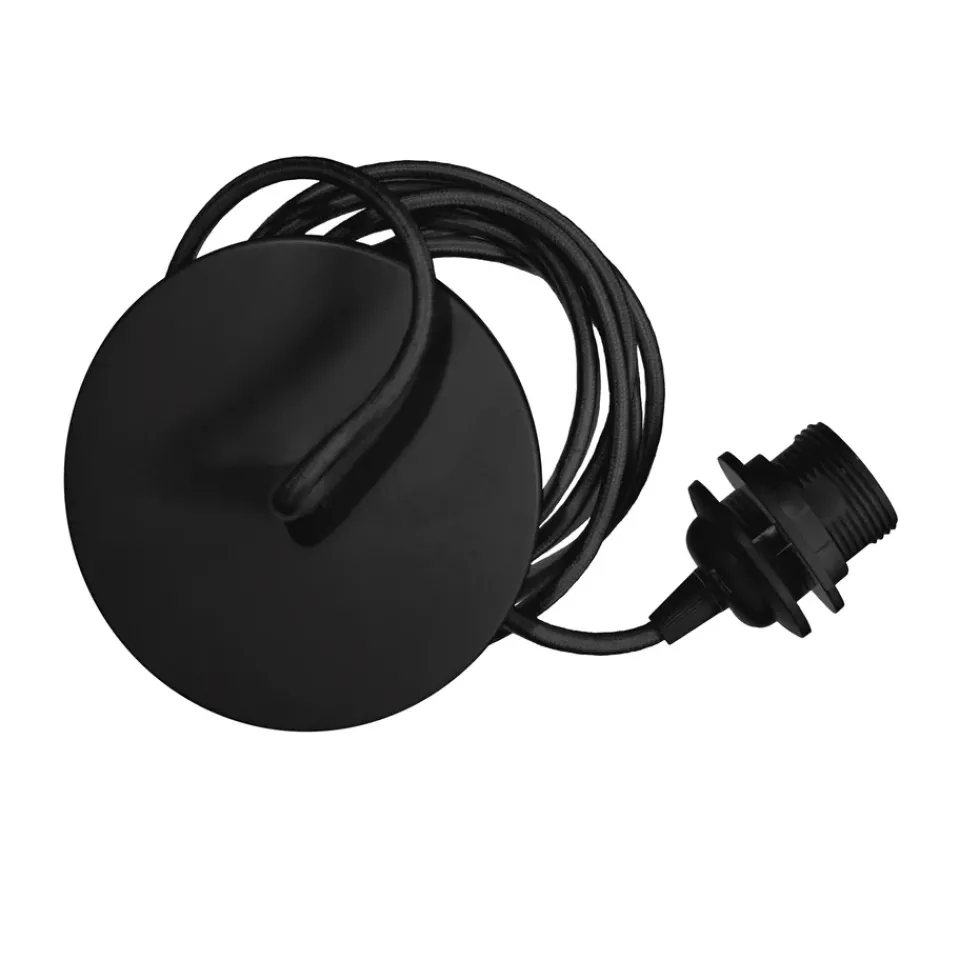 Clearance Umage Rosette cable and suspension set metal, Black