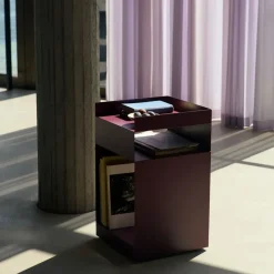 Outlet &Tradition Rotate SC73 serving trolley, Dark plum Purple