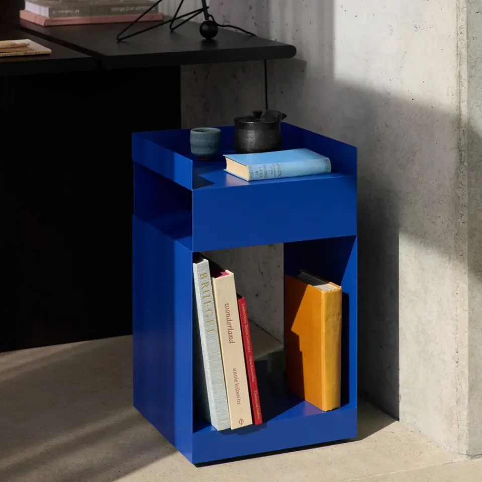 Serving Trolleys^&Tradition Rotate SC73 serving trolley, Cobalt Blue