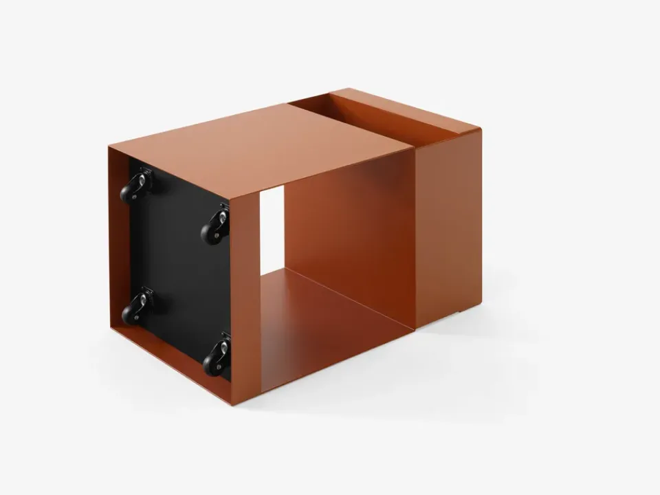 Online &Tradition Rotate SC73 serving trolley terracotta, Terracotta OrangeBrown