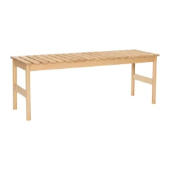Benches^Hübsch Row bench large, Oak Beige