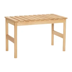 Discount Hübsch Row bench small, Oak Beige