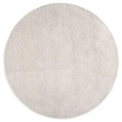 Round Rugs^Northern Row rug round Ø200 cm, Light Grey