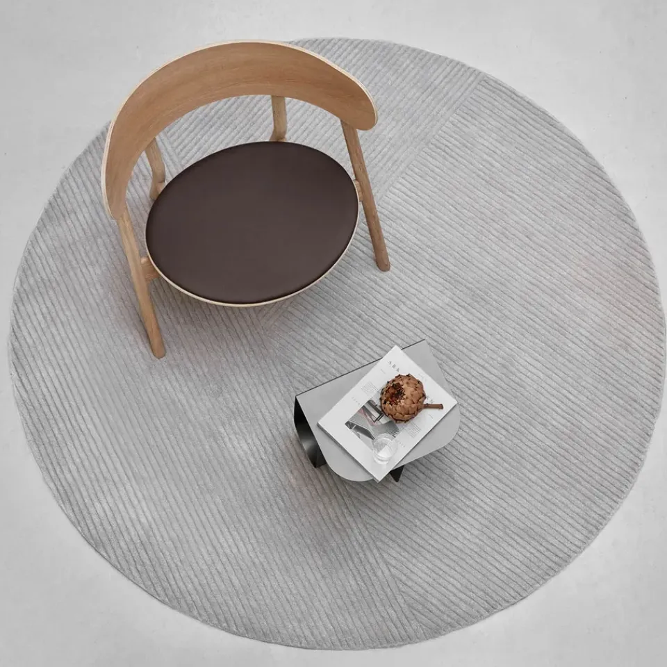 Round Rugs^Northern Row rug round Ø200 cm, Light Grey