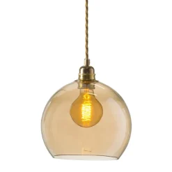 Discount EBB & FLOW Rowan pendant lamp M, Ø 22 cm, golden smoke Brown