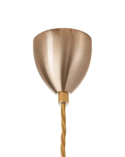 Discount EBB & FLOW Rowan pendant lamp M, Ø 22 cm, golden smoke Brown