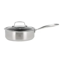 Pillivuyt Roya saucepan ceramic non-stick 24 cm, Stainless steel Silver-coloured