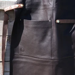 Aprons^Ørskov Gourmet leather apron, Chocolate Brown