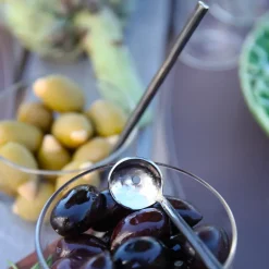 Starter Cutlery|Dessert Cutlery^Ørskov Lava olive spoon 2 pieces, Stainless steel Black