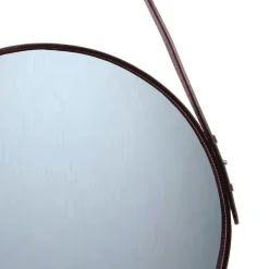 Round Mirrors^Ørskov mirror , Ø 50 cm Brown