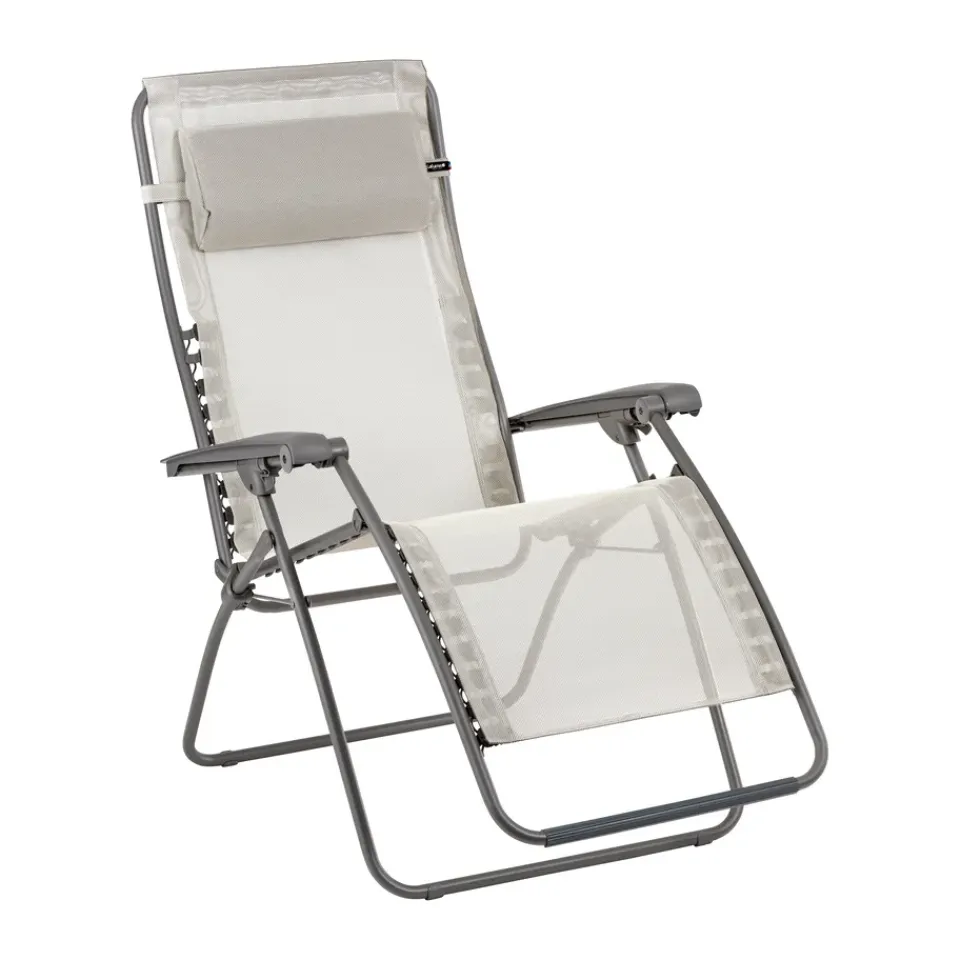 Seating^Lafuma Rsxa Clip Batyline Iso sun lounger, Seigle II Beige