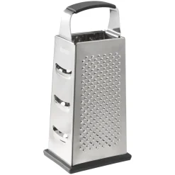Graters^Dorre Rubi Grater rubber foot handle 4 different, 24 cm Silver-coloured
