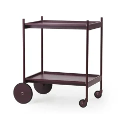 Serving Trolleys^Normann Copenhagen Rul serving cart, Wine Red