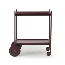 Serving Trolleys^Normann Copenhagen Rul serving cart, Wine Red