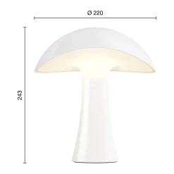 New Louis Poulsen Rumee 220 portable table lamp, Cloud White