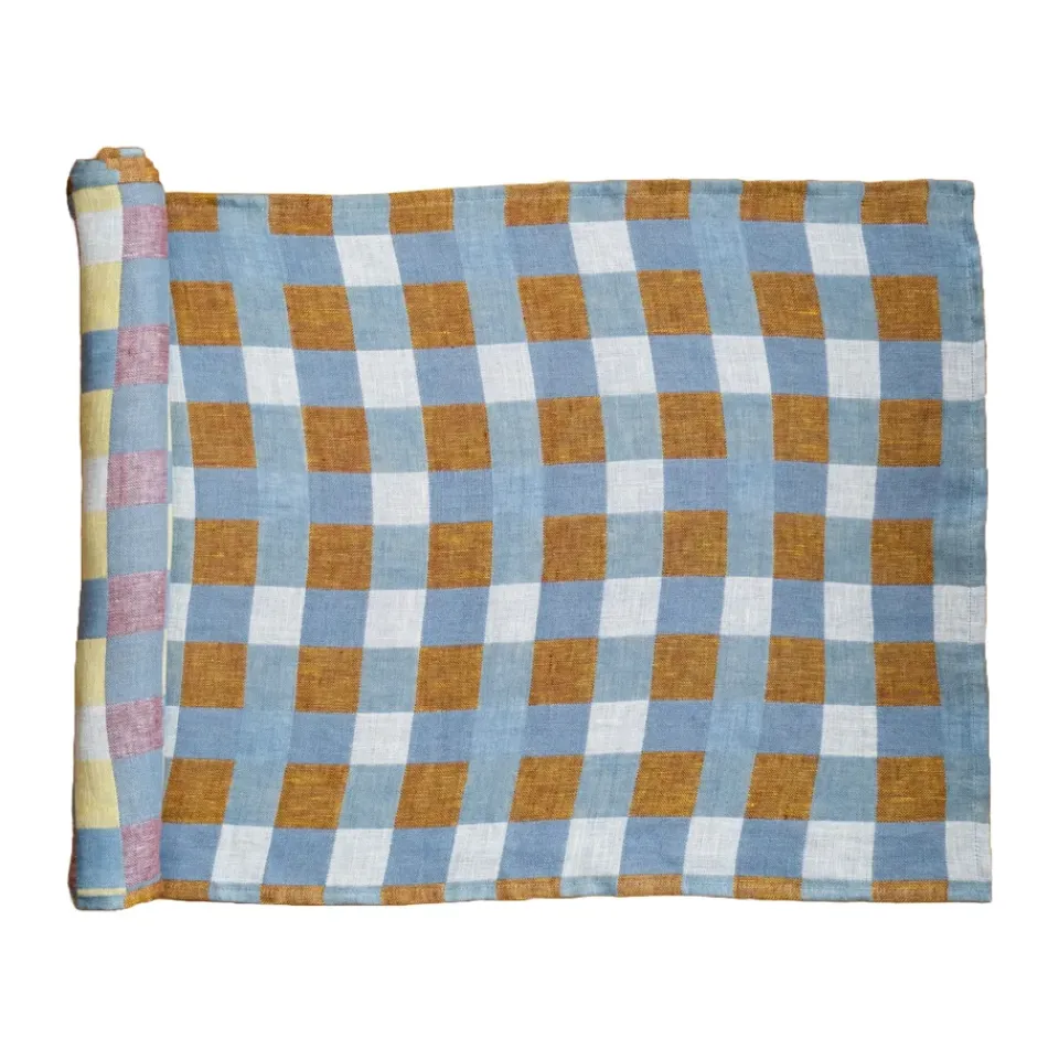Table Runners^Fine Little Day Rutan runner 50x140 cm, Oat BlueBeige