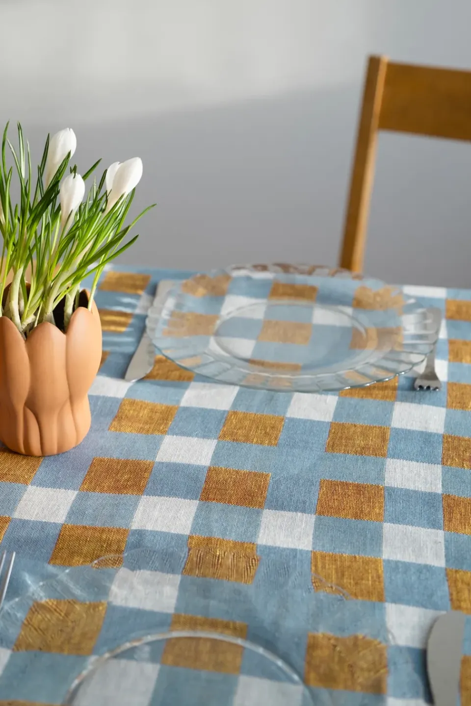 Table Runners^Fine Little Day Rutan runner 50x140 cm, Oat BlueBeige